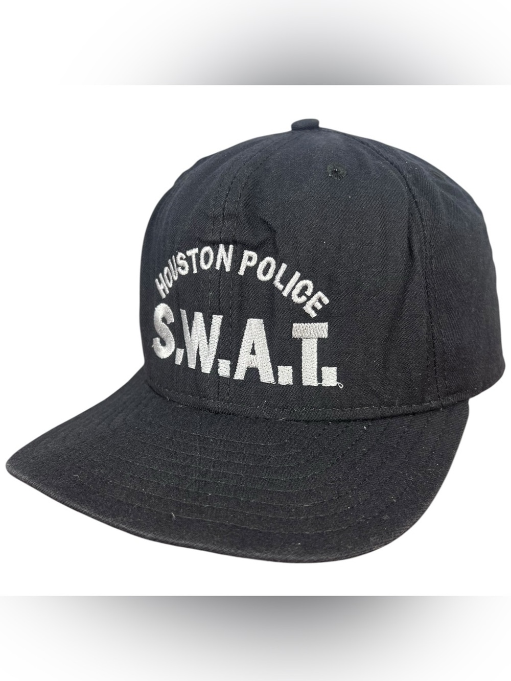 Vintage New Era DuPont Visor Pro Model Houston Texas Police S.W.A.T Snapback Hat